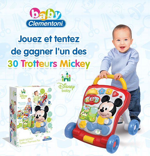 trotteur mickey premier pas