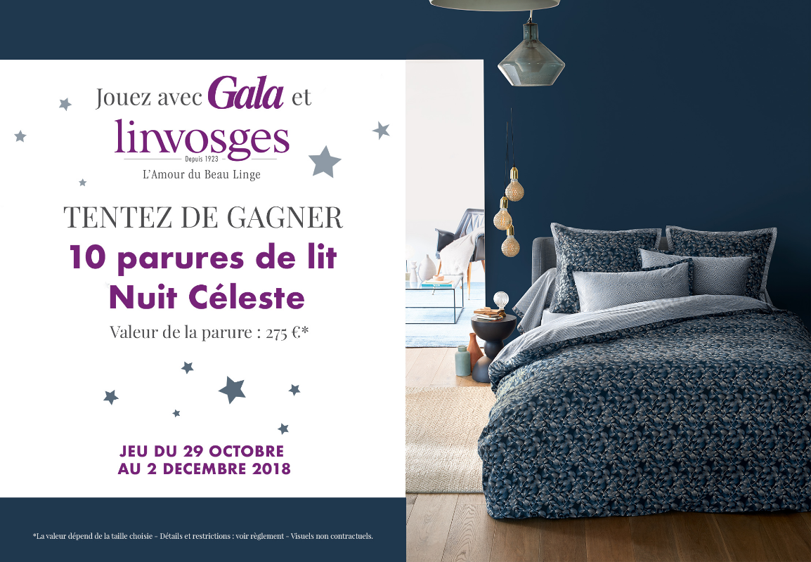 Tentez de gagner votre parure de lit Linvosges 4C4D4783-9C5B-6BAD-A60BF8D4464747CC