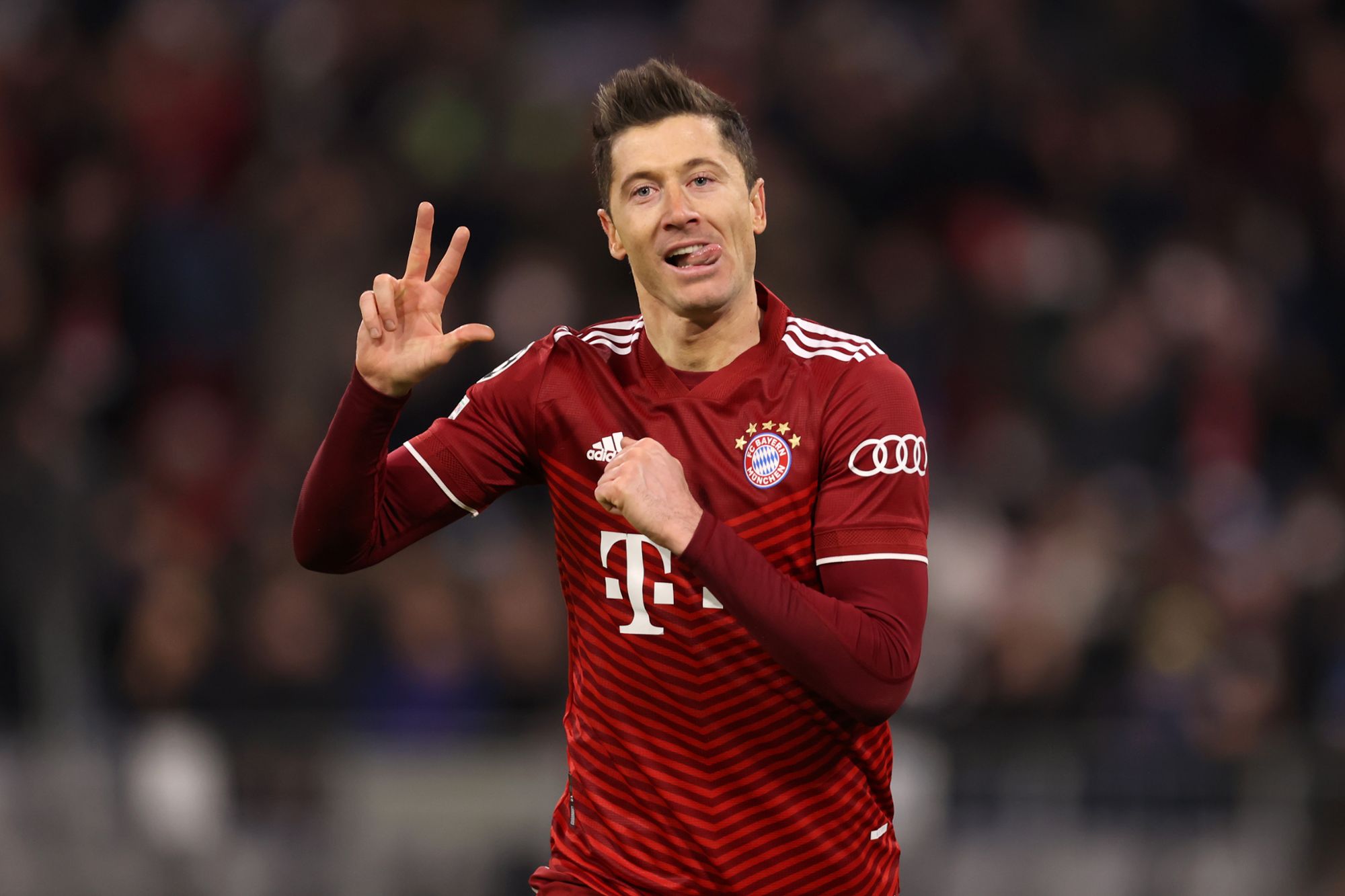 Lewandowski'nin gol sevinci